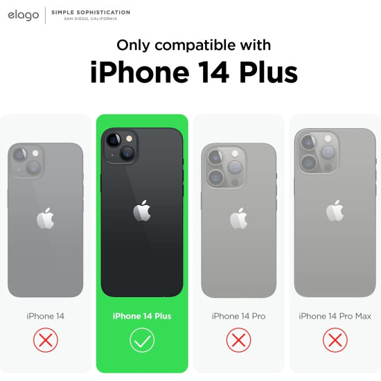 Elago Hybrid - Διάφανη Θήκη Apple iPhone 14 Plus - Black (ES14HB67-BK)
