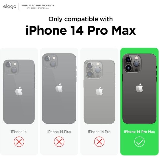 Elago Armor Case - Ανθεκτική Θήκη Σιλικόνης Apple iPhone 14 Pro Max - Dark Green (ES14AM67PRO-DGR)