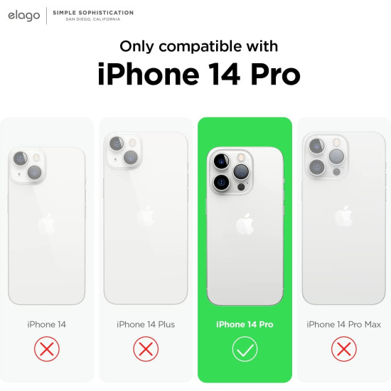 Elago Armor Case - Ανθεκτική Θήκη Σιλικόνης Apple iPhone 14 Pro - Jean Indigo (ES14AM61PRO-JIN)