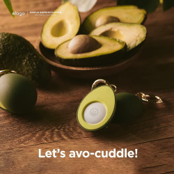 Elago Avocado Case - Θήκη / Μπρελόκ Premium Σιλικόνης Apple AirTag 2 / 1 - Avocado (EAT-AVOCADO)