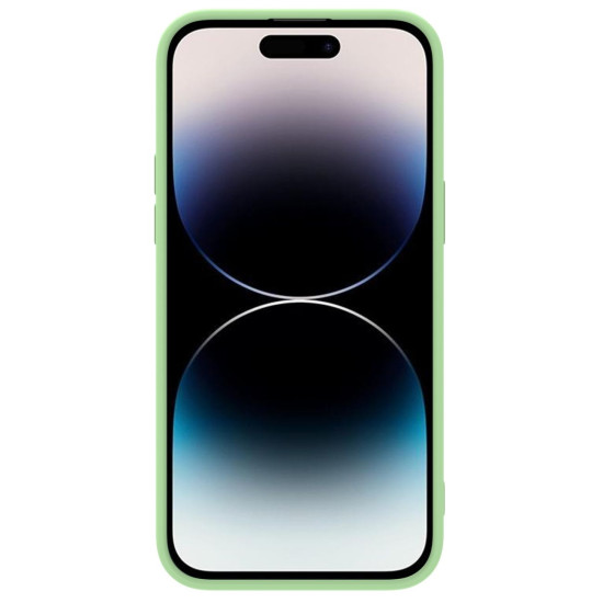 Nillkin CamShield Silky Silicone - Θήκη Σιλικόνης με Κάλυμμα για την Κάμερα - Apple iPhone 14 Pro Max - Mint Green (6902048249356)