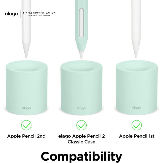 Elago Apple Pencil Silicone Stand - Βάση Premium Σιλικόνης για Apple Pencil - Mint (EST-APEN-MT)