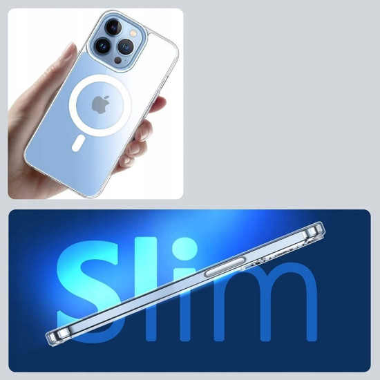 Tech-Protect MagMat - Σκληρή Διάφανη Θήκη MagSafe Apple iPhone 13 Pro Max - Clear (9589046921032)