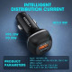 Veger CC62-1A1C Dual Port Fast Car Charger - Γρήγορος Φορτιστής Αυτοκινήτου με 1 x USB-A / 1 x Type-C - 51W - Black (6970453555416)