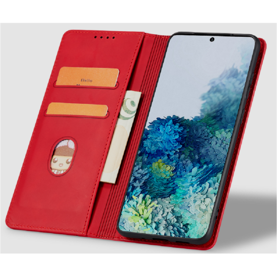 Bodycell Θήκη - Πορτοφόλι Xiaomi Redmi A1 - Red (5206015018657)