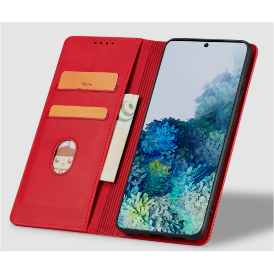 Bodycell Θήκη - Πορτοφόλι Xiaomi Redmi 10A - Red (5206015005022)