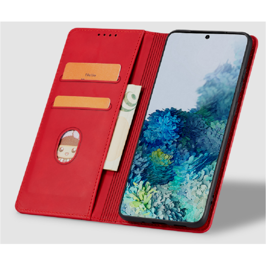 Bodycell Θήκη - Πορτοφόλι Xiaomi 12T / 12T Pro - Red (5206015017476)