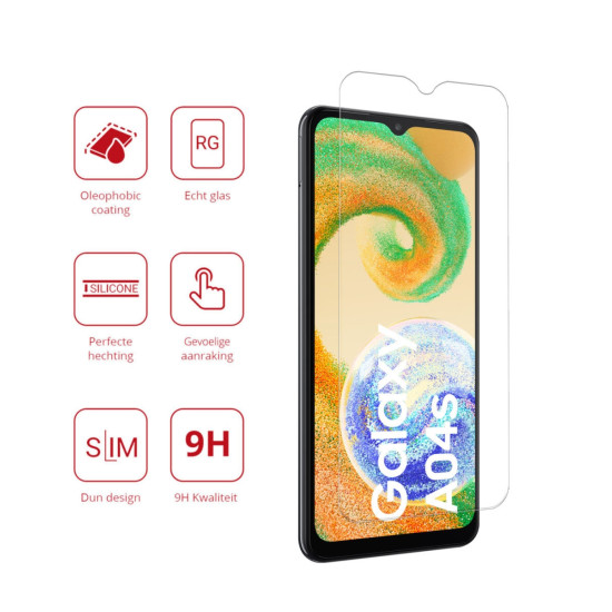 Rosso Tempered Glass - Αντιχαρακτικό Προστατευτικό Γυαλί Οθόνης Samsung Galaxy A04s - Clear (8719246376610)