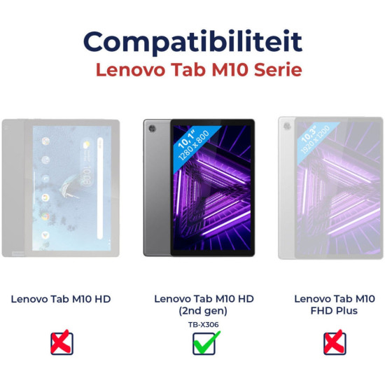Rosso Tempered Glass - Αντιχαρακτικό Προστατευτικό Γυαλί Οθόνης Lenovo Tab M10 HD 2nd Gen 10.1" - Clear (8719246378270)