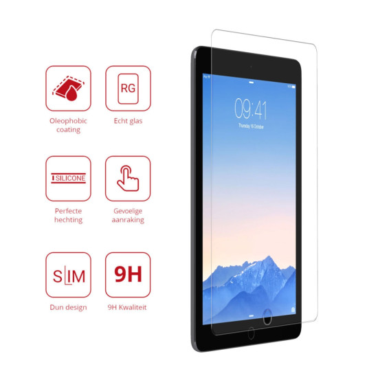 Rosso Tempered Glass - Αντιχαρακτικό Προστατευτικό Γυαλί Οθόνης Apple iPad 9.7" 2018 / 2017 / iPad Air / Air 2 2013 / 2014 - Clear (8719246378102)