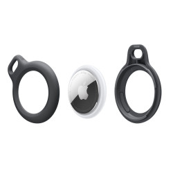 Tech-Protect Rough - Σκληρή Θήκη / Μπρελόκ Apple AirTag 2 / 1 - Black (9589046926198)