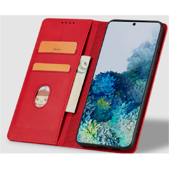 Bodycell Θήκη - Πορτοφόλι Xiaomi 12 Lite - Red (5206015005053)