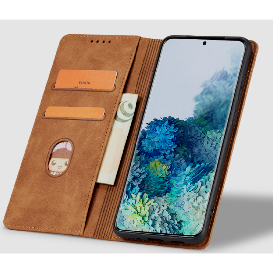 Bodycell Θήκη - Πορτοφόλι Xiaomi Poco X4 GT - Brown (5206015004353)