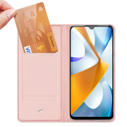Duxducis SkinPro Θήκη Πορτοφόλι Xiaomi Poco C40 - Pink (6934913034903)