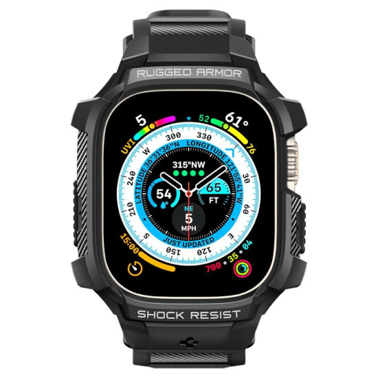 Spigen Rugged Armor Pro Θήκη Apple Watch Ultra 3 / Ultra 2 / Ultra 1 49mm - Black (ACS05460)