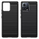 Techsuit Carbon Silicone - Θήκη Σιλικόνης Motorola Edge 30 Fusion - Black (5949419015821)