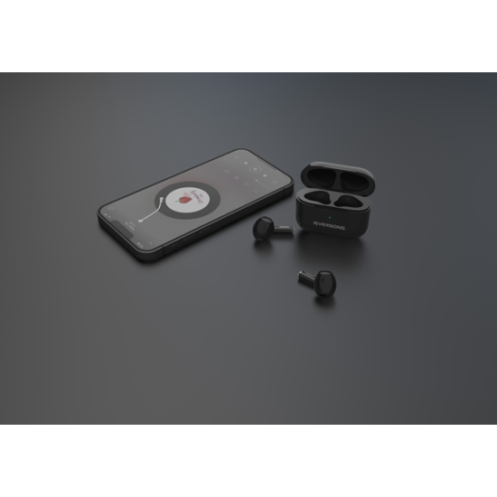 Riversong True Wireless Earbuds Air Mini Pro - Ασύρματα Ακουστικά Bluetooth Με Θήκη Φόρτισης - Black (EA208B)
