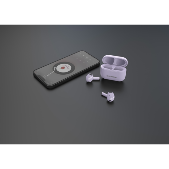 Riversong True Wireless Earbuds Air Mini Pro - Ασύρματα Ακουστικά Bluetooth Με Θήκη Φόρτισης - Purple (EA208P)