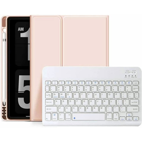 Tech-Protect SC Pen Smartcase Θήκη με Υποδοχή Apple Pencil και Πληκτρολόγιο Bluetooth - Apple iPad (A16) 11th Gen. 2025 11" / 10th Gen. 2022 10.9" - Pink (9490713927663)