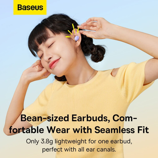 Baseus TWS Bowie WM02 - Ασύρματα Ακουστικά Bluetooth Με Θήκη Φόρτισης - Purple (NGTW180005)