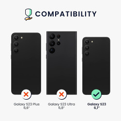 KWmobile Soft Flexible Rubber Cover - Θήκη Σιλικόνης Samsung Galaxy S23 - White Matte (60273.48)