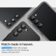 Spigen GLAS.tR EZ Fit OPTIK Pro Camera Lens Protector - Αντιχαρακτικό Προστατευτικό Γυαλί για Φακό Κάμερας Samsung Galaxy S23 / S23 Plus - 2 Τεμάχια - Black (AGL05962)
