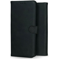 Rosso Deluxe Δερμάτινη Θήκη Πορτοφόλι Samsung Galaxy S23 Ultra - Black (8719246375965)