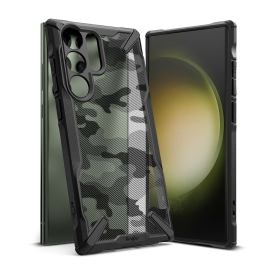 Ringke Fusion X Θήκη - Samsung Galaxy S23 Ultra - Camo Black (8809919300360)