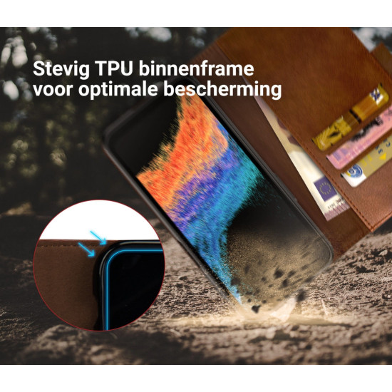 Rosso Element PU Θήκη Πορτοφόλι Samsung Galaxy Xcover 6 Pro - Brown (8719246366048)