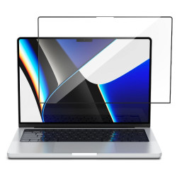 Spigen GLAS.tR Slim - Αντιχαρακτικό Fullface Γυάλινο Tempered Glass Οθόνης - Apple MacBook Pro 14" M1-M5 / M5 Pro / M5 Pro Max 2026 - 2021 - Black (AGL04234)