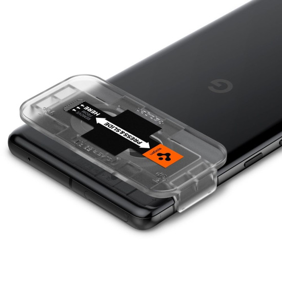 Spigen GLAS.tR EZ Fit OPTIK Lens Protector - Αντιχαρακτικό Προστατευτικό Γυαλί για Φακό Κάμερας Google Pixel 7 Pro - 2 Τεμάχια - Black (AGL05470)