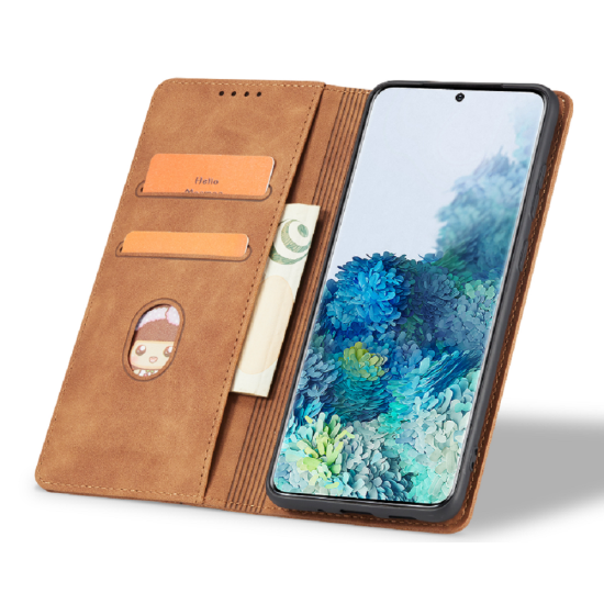 Bodycell Θήκη - Πορτοφόλι Samsung Galaxy S23 Plus - Brown (5206015019784)