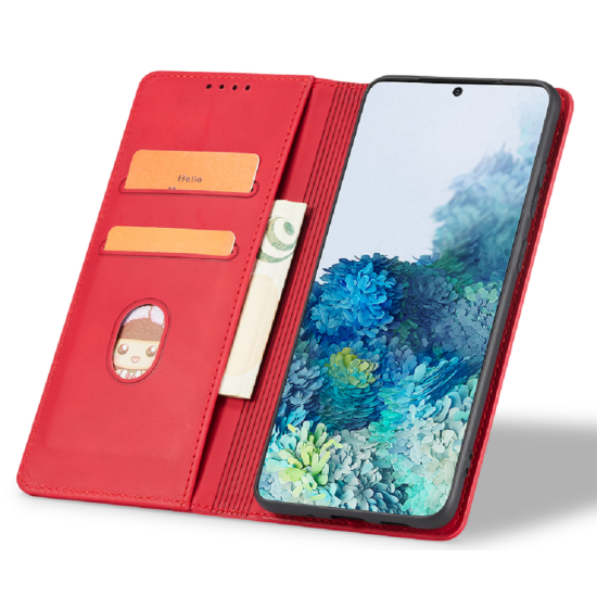 Bodycell Θήκη - Πορτοφόλι Samsung Galaxy S23 - Red (5206015019760)