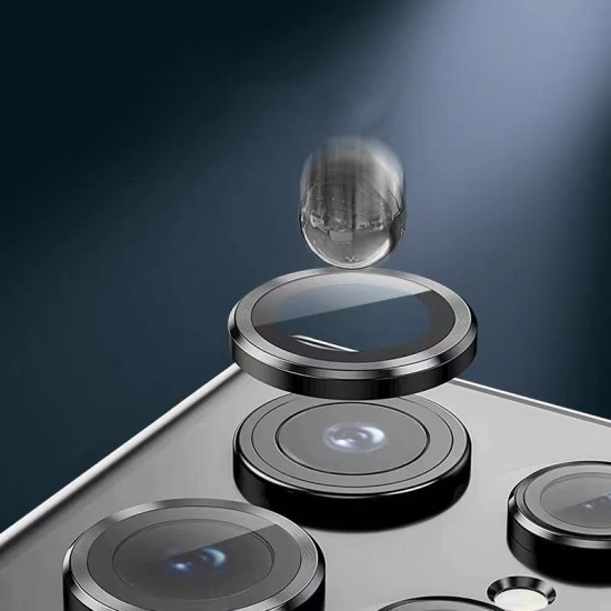 Hofi Camring Pro+ Αντιχαρακτικό Γυαλί Προστασίας για Φακό Κάμερας - Samsung Galaxy S23 Ultra - Black (9490713931042)