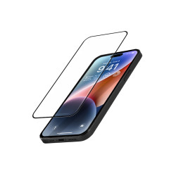 Crong Anti-Bacterial 3D Armor Glass - Fullface Αντιβακτηριδιακό Tempered Glass Apple iPhone 14 Pro - Black (CRG-AB3DAG-IP14P)