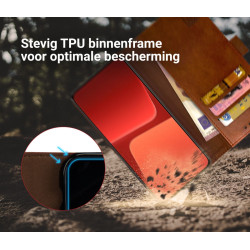 Rosso Element PU Θήκη Πορτοφόλι Xiaomi 13 - Brown (8719246381706)