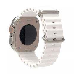 Techsuit Watchband W038 - Λουράκι Σιλικόνης Apple Watch Ultra/SE/11/10/9/8/7/6/5/4 (49/46/45/44mm) - White (5949419015432)