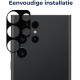 Rosso Camera Lens Protector - Προστατευτικό Κάλυμμα Κάμερας - Samsung Galaxy S23 Ultra - Black (8719246381829)