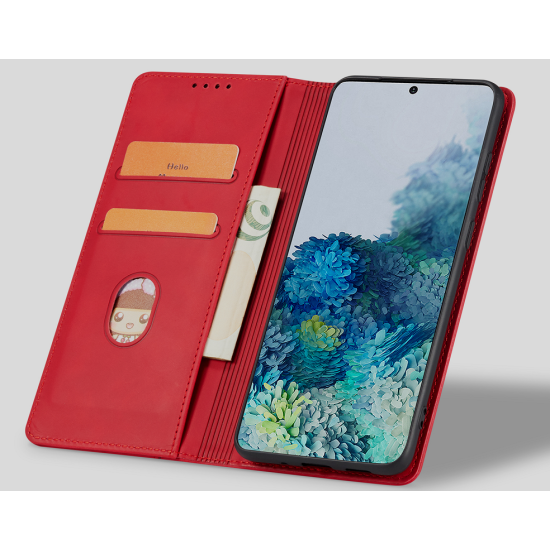 Bodycell Θήκη - Πορτοφόλι Samsung Galaxy A34 - Red (5206015022289)