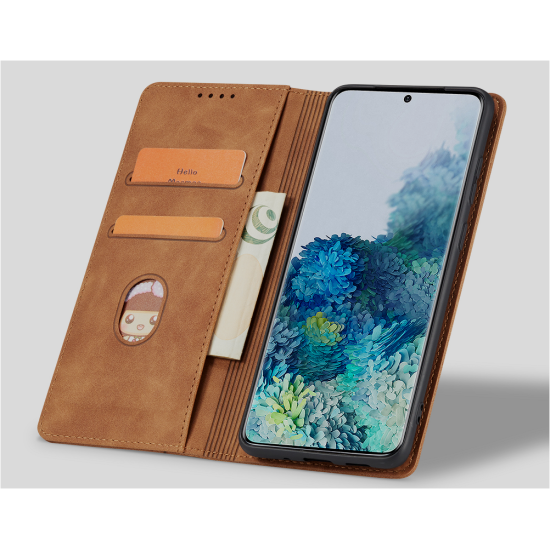 Bodycell Θήκη - Πορτοφόλι Xiaomi Redmi Note 12 Pro Plus - Brown (5206015019630)
