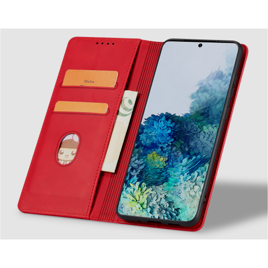 Bodycell Θήκη - Πορτοφόλι Xiaomi Redmi Note 12 5G - Red  (5206015019494)