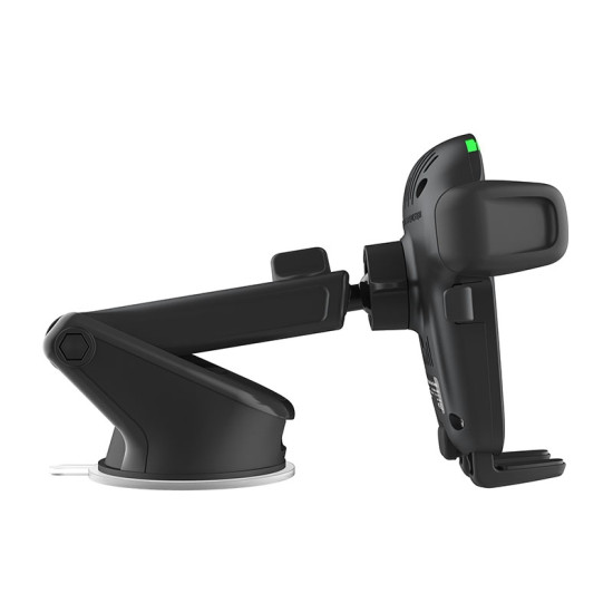 iOttie Easy One Touch Wireless 2 - Βάση Ασύρματης Φόρτισης με Βεντούζα για Κινητά έως 6.7" για Ταμπλό / Παρμπρίζ Αυτοκινήτου με Ρυθμιζόμενο Βραχίονα - 7.5W - Black (HLCRIO142)