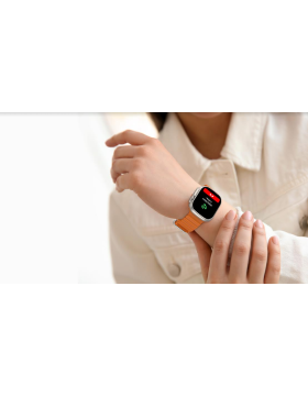 Riversong Smartwatch Motive 8 Ultra - Light Gray / Orange Strap (SW808G)