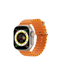 Riversong Smartwatch Motive 8 Ultra - Midnight Black / Orange Strap (SW808B)