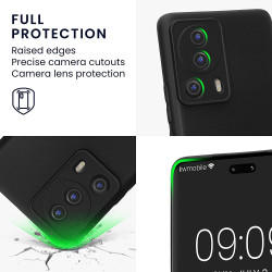 KWmobile Θήκη Σιλικόνης Xiaomi 13 Lite με Πλαίσιο Κάμερας - Black Matte (60982.47)