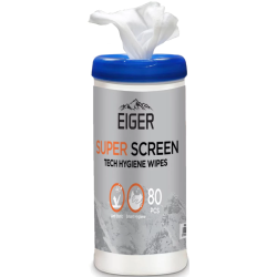Eiger Super Screen Tech Hygiene Wipes - Μαντηλάκια Καθαρισμού Οθόνης & Συσκευών - 80 Τεμάχια (EGSCK00102)