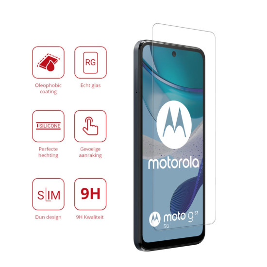 Rosso Tempered Glass - Αντιχαρακτικό Προστατευτικό Γυαλί Οθόνης Motorola Moto G53 - Clear (8719246384493)