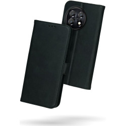 Rosso Deluxe Δερμάτινη Θήκη Πορτοφόλι OnePlus 11 - Black (8719246384035)
