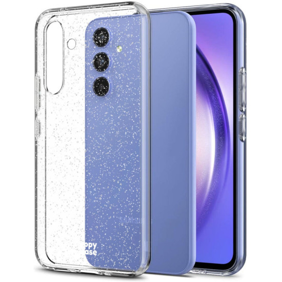 HappyCase Διάφανη Θήκη Σιλικόνης Samsung Galaxy A54 - Glitter Print (8719246387128)