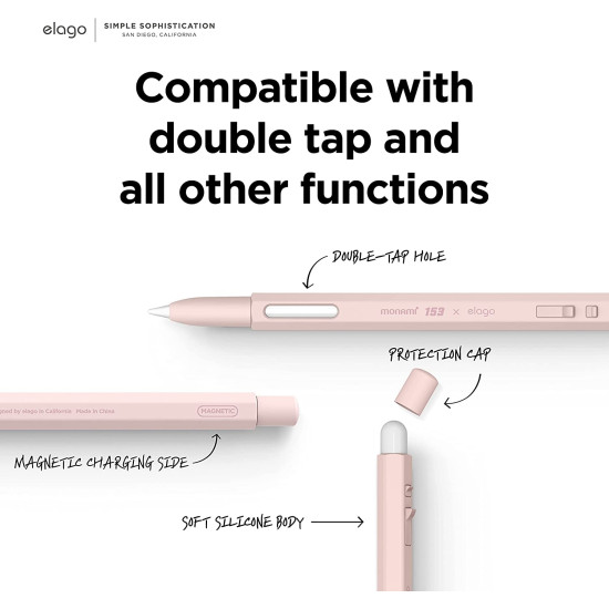 Elago Monami X - Θήκη Premium Σιλικόνης Apple Pencil 2nd Gen - Peony (EAPEN2-SC-MNM-PEONY)